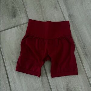 Gymshark Analis Cruz Seamless Shorts Carmine Red Size XS NEW